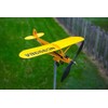 Thyggzjbs Piper J3 Cub Airplane Weathervane,3D Unique and Magical Metal
