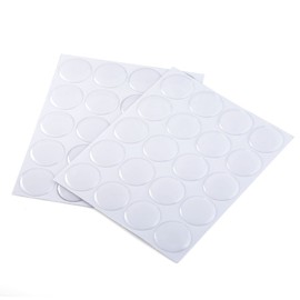 BeadaholiqueCA 100-Piece Epoxy Stickers for Bottle Cap Pendants, 1-Inch, Clear