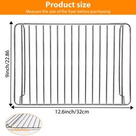 GWYSY Countertop Toaster Oven Accessories for Hamilton Beach Convection Oven, 12.6×9 IN Food Grade Stainless Steel Toaster Oven Accessories Wire Rack, Dishwasher Safe