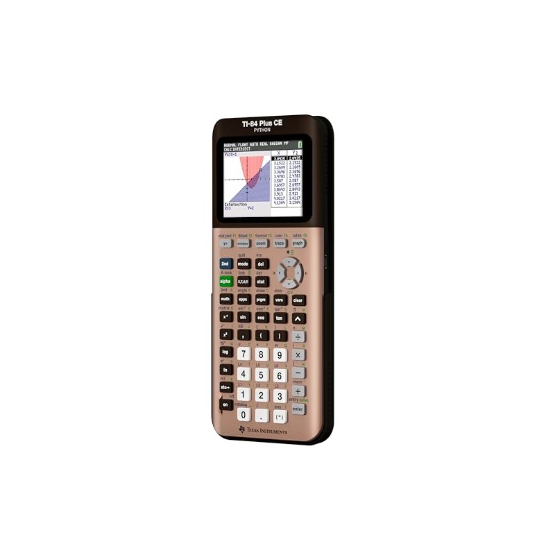 Calculadora gráfica TI-84 Plus CE, oro de curva rosa