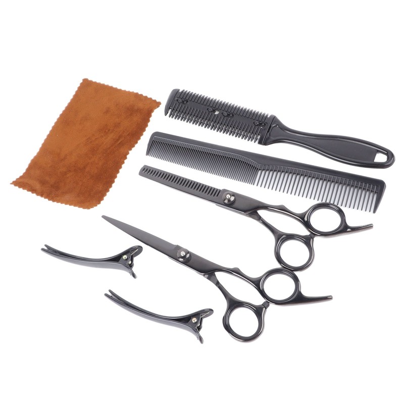 Barber Scissors Set Professional Kit Hair Styling Shearing Tool with