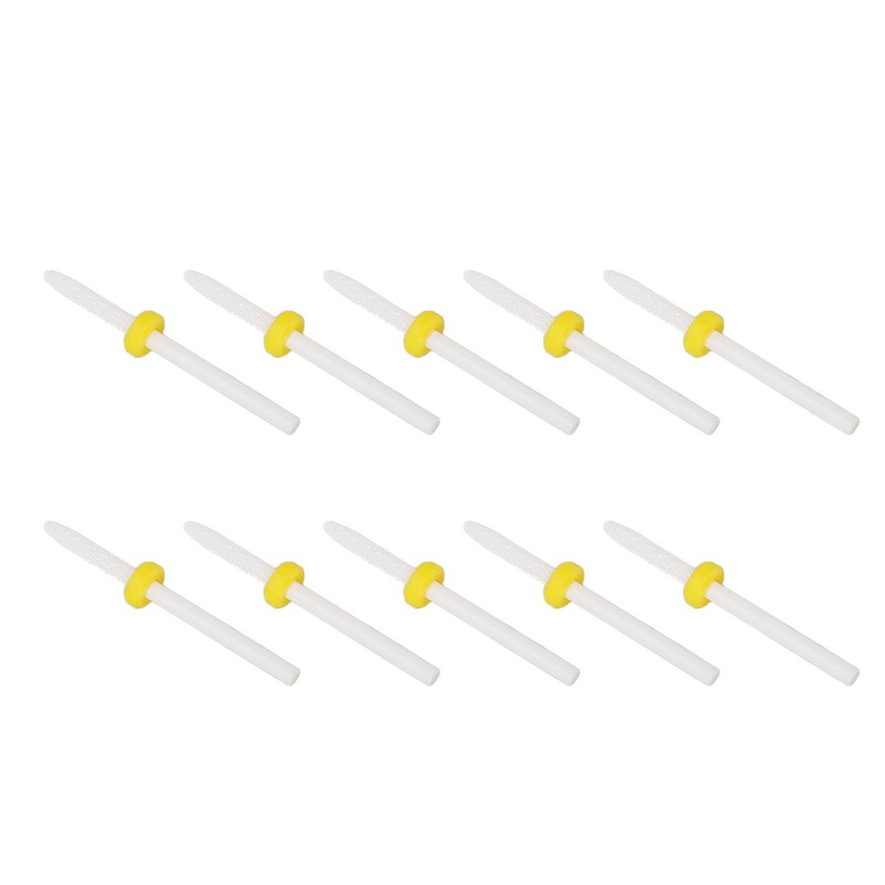 10pcs Cuticle Remover Bits Gel Home Salon Polish Dead Skin