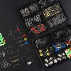 OROOTL Fishing Swivels Snaps Kit 226pcs/Box Barrel Rolling Swivels Snaps