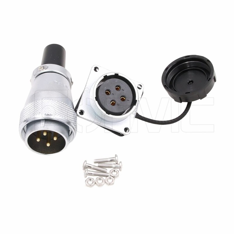 Eonvic WEIPU WS28 Plug Waterproof IP67 Metal Plug Socket Square