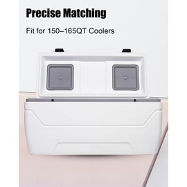 QNHEAY 2-Pack Black Cooler Oversized Mechanical Hinges Fit for Igloo 150-165 QT Coolers Including 2 Hinges and 12 Stainless Steel Screws