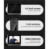 Video Doorbell Intercom System, 4.3 Inches Video Doorbell Camera 1080P