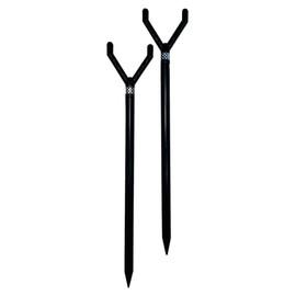 Fishin Stix 40" Extendable Magnum Trident Rod Holder 2 Pack, Black