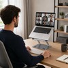 Adjustable Carbon Steel Laptop Stand, Foldable Cooling Holder for Laptops