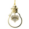 Inspired Silver - United States Gold Christmas Ornament - Pave