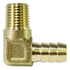 Flowbal GHNL-0211 L-Shaped Hose Nipple, Brass, 1/4 x 10.5