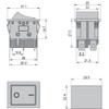Fielect KCD4 ON/Off/ON Boat Rocker Switch DPDT 6 Pin 3