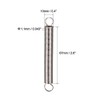 sourcingmap 67mmx10mmx1.1mm Metal Dual Hook Tension Spring Silver Tone 2pcs