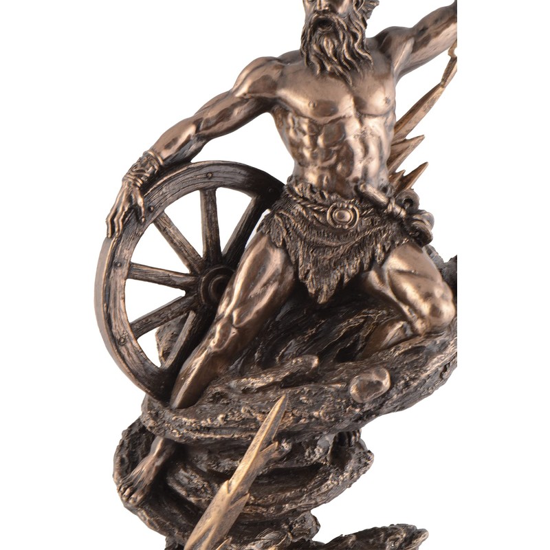 Taranis Celtic God of Thunder - with Lightning and Wagon