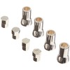 Chome Cap and Stem Sleeve Cover Set for TPMS Valve Stems