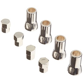 Chome Cap and Stem Sleeve Cover Set for TPMS Valve Stems