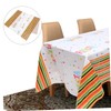 CHILDWEET Mexican Party Tablecloth Carnival Decorative Table Runner PVC Table