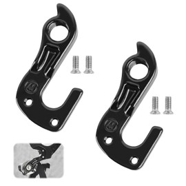 2X Schaltauge für Cube Aim SL #10148 | Metall-Schaltwerkhaken mit 4 Schrauben | Robust, Schwarz, Einfache Installation | Kompatibel
