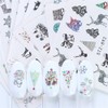 12 Pcs Christmas Tree El Bell Snow Quarter Nail Stickers