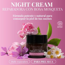Alma Secret Multi-reparadora Noche Antiedad con Rosa Mosqueta, Escualano