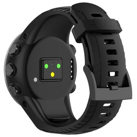 MOTONG for SUUNTO 5 Replacement Band - Silicone Replacement Wrist Strap for SUUNTO 5(Silicone Black)