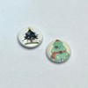 Libiline 100pcs 20mm(3/4") Christmas Wood Buttons 4 Holes Craft Clothes