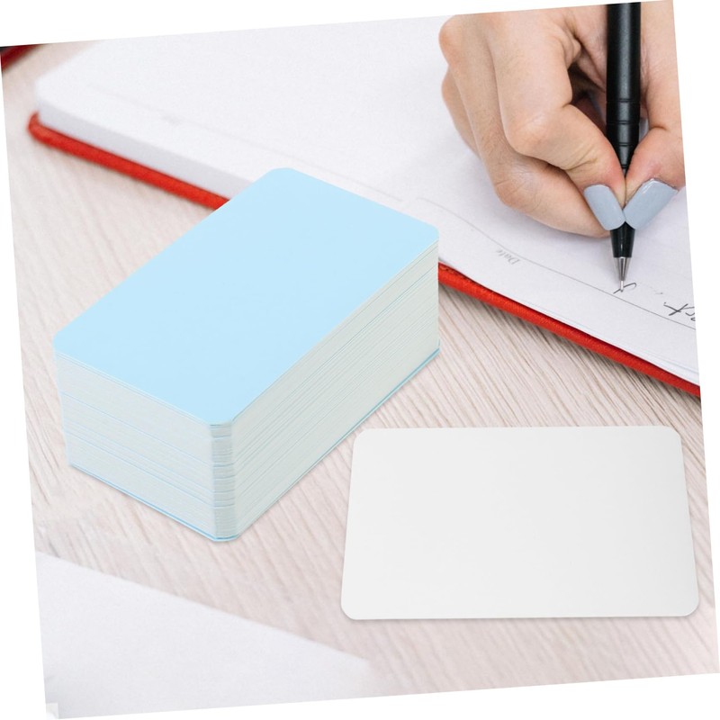 Ciieeo 200sheets Blank Note Cards Kraft Memo Cards for Studying