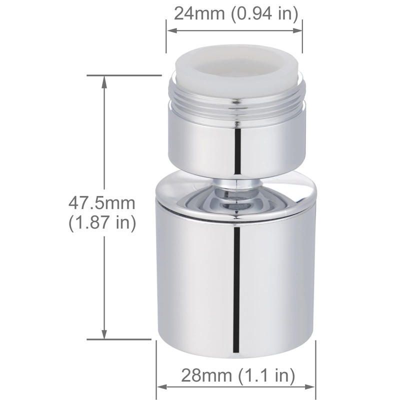 Hibbent Tap Aerator, Dual Function, 2-Flow Kitchen Sink Aerator,2 Sprayer