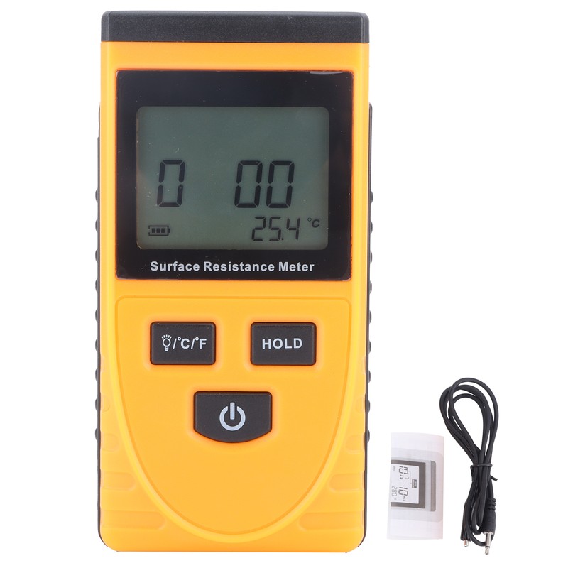 GM3110 Surface Resistance Tester Handheld LCD Digital Display AntiStatic Resistance