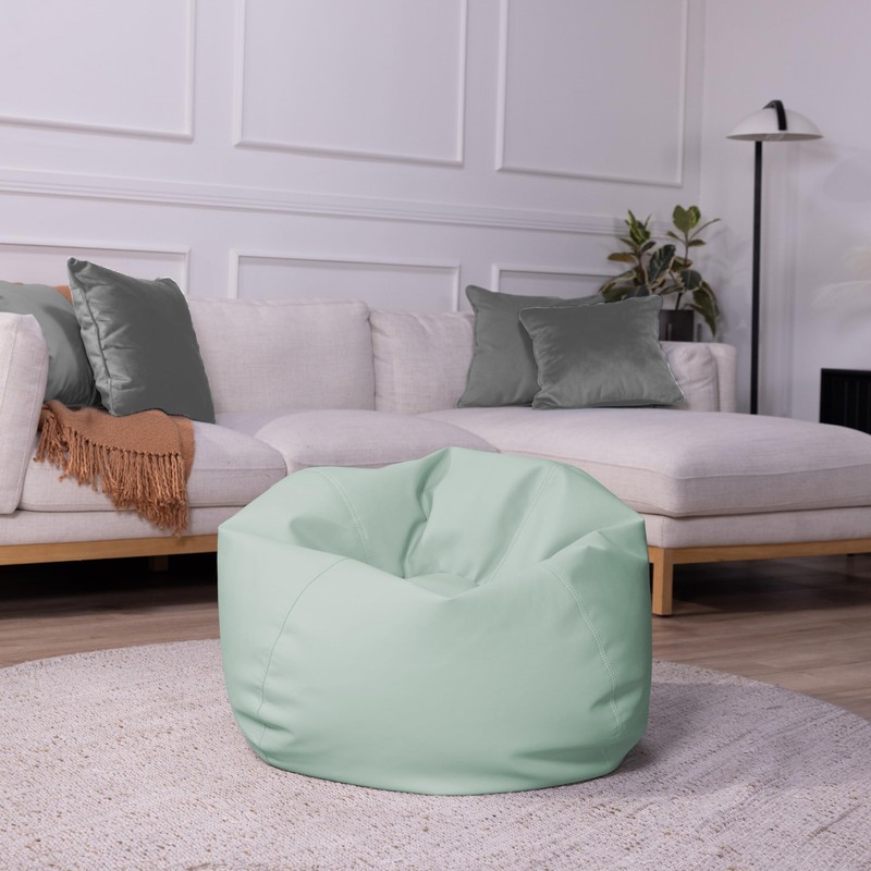 FDP 30" Vinyl Bean Bag Chair, Furniture for Kids and