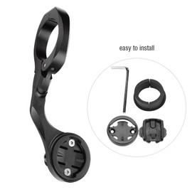 Bike Computer Mount, Bicycle Odometer Extender Cycling Camera Holder for, Bryton, CATEYE(Black) Bike Computer Mount