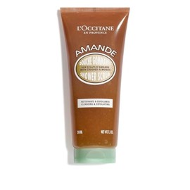 L'OCCITANE Exfoliante de ducha de almendras de 6.8 fl oz, 7.3 oz. | Removes dead skin cells, cleanses, nourishing for soft, radiant skin, refreshing, 