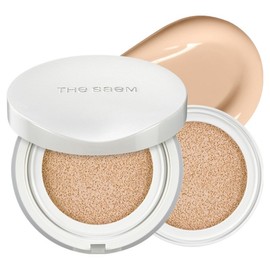 The Saem Skin Perfection Glutathione Toning Cushion 12g + Refill 12g Set, 21C Petal Beige, 1 Piece / 더샘 스킨 퍼펙션 글루타치온 토닝 쿠션 12g + 리필 12g 세트, 21C 페탈 베이지, 1개
