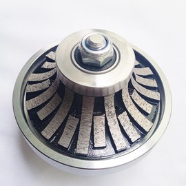 Diamond Profile Wheel Sintering Welding Segment Demi Half Bullnose with 5/8"-11 Thread for Marble Granite Stone Tile (B20)