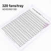 NAGARAKU Eyelash Extensions 320 Pcs Premade Fans Russian Volume Long