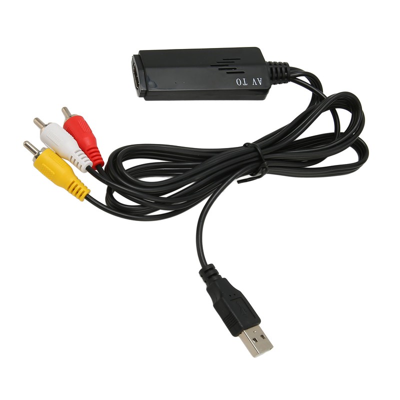 RCA to HD Multimedia Interface Converter Support 1080P USB Power