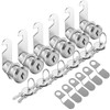 inBovoga 6 Pack Upgrade Cabinet Locks with Key, 1-1/8" Cam