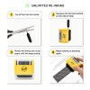 Miseyo Wide Identity Theft Protection Roller Stamp Set - Yellow
