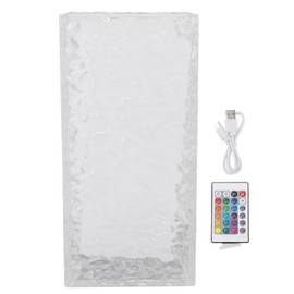 Ice Cube Night Light 16 Colour Changing Decorative Touching USB Rechargeable Cube Table Night Lamp for Bedroom Living Room