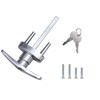 Wedelweib Garage Doors T Handle Lock with 2 Keys and