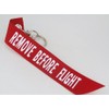 [Flying Dog] Remove Before Flight (Red) Keychain Tag Keychain, red