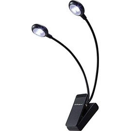 Roland Lcl-15C Dual Clip Light with Cool White Leds, Cool White Light with Dual Brightness Settings