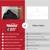 Neusu Heavy Duty Hangers - 5mm Solid Metal, Hold Over
