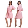 ANLIQI 100% Cotton Robes for Women Lightweight Kimono Spa Robe