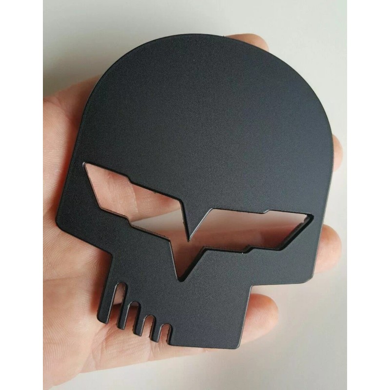 FMSgear 1 Matte Black Vette JAKE Skull fits Chevy Corvette