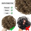 Tavvke Messy Bun Hair Piece for Women, Fluffy Curly Bun