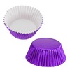sourcing map Metallic Foil Cupcake Liners for Baking Cupcake, 100Pcs