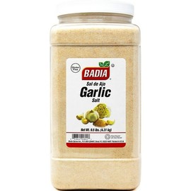 Badia Garlic Salt, Perfect for Cooking, Grilling & Marinades, Premium Quality, Food Service Size, 9.5 lbs