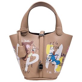 HAHARUNA Mother's Day Gift, Cute Cube Bag, Paint Bag, 2-Way Handbag, Shoulder Bag, Leather, Crossbody Bag, Pouch Included, Shoulder Bag, Elegant, Casual, Birthday, Women's, Waterproof, Lightweight,