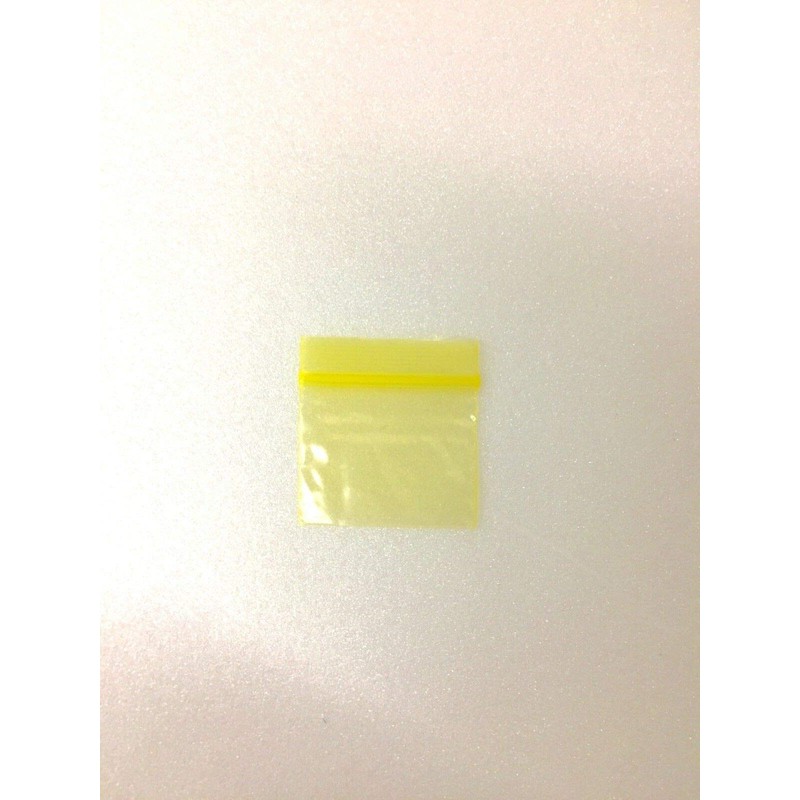 12510 (1.25"X1") Yellow Color Apple Brand Bags Mini ZipLock Baggies,