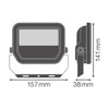 Ledvance 17W 2200lm White Aluminium LED Spotlight 100D - 830